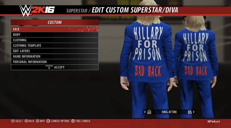 Illustration for article titled The Most Bizarre Fan-Made Pro Wrestlers From WWE 2K16
